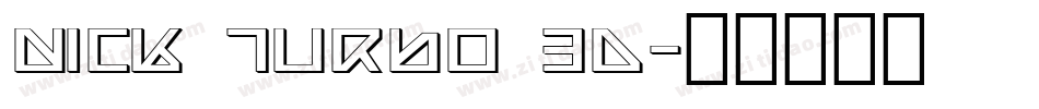 Nick Turbo 3D字体转换